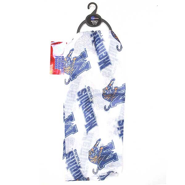 Memphis Tigers Scarves - Team Logo Infinity Scarf - 6 For $30.00 - Memphis Tigers