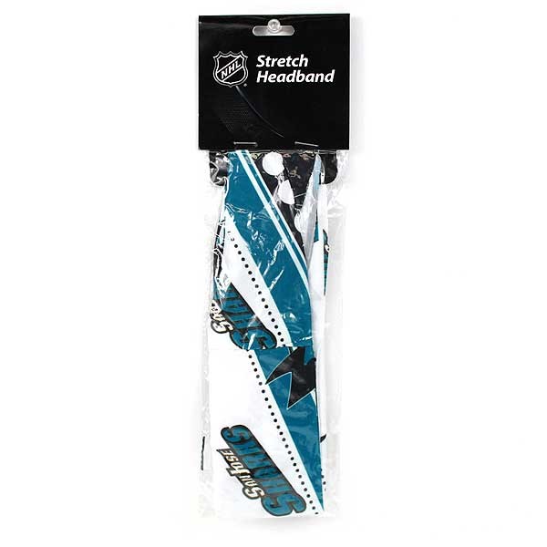 San Jose Sharks Team Hair Products - Team Logo Stretch Hair Bands - 12 For $18.00 - San Jose Sharks
