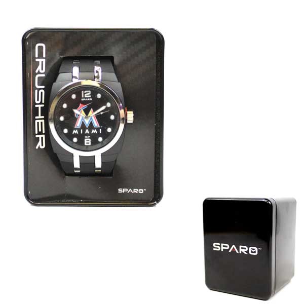 Miami Marlins Watches - Sparo Crusher Style - 2 For $20.00 - Wholesale Miami Marlins Products - Marlins Merchandise 2