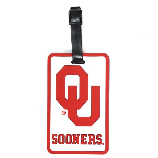 Oklahoma Sooners Luggage Tags - Team Logo Style - 12 For $30.00 - Oklahoma