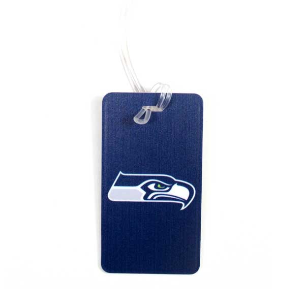 Seattle Seahawks Luggage Tags - Full Bleed Style - 12 For $30.00 - Wholesale Seattle Seahawks Product - Seahawks Merchandise
