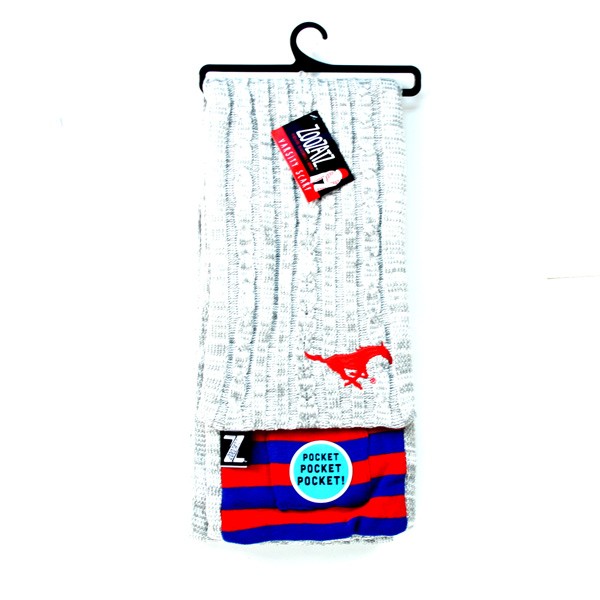 Blowout - Southern Methodist Infinity Scarves - Varsity Style - 12 For $60.00