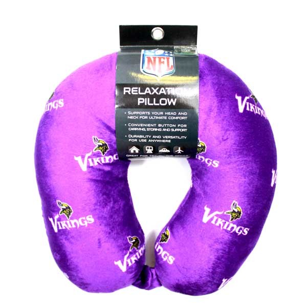 Minnesota Vikings - Relaxation Travel Neck Pillows - 2 For $13.00 - Wholesale Minnesota Vikings Products - Vikings Merchandise 2