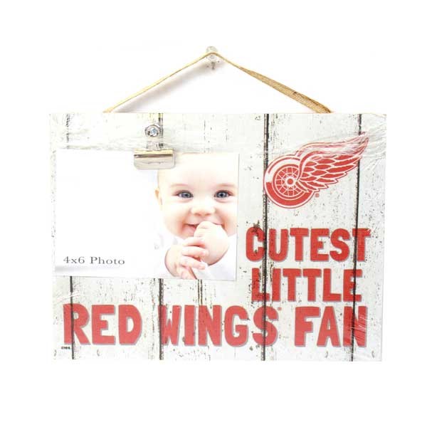 Detroit Red Wings Signs - 10"x8" Cutest Little Fan Style Wooden Signs - 6 For $21.00 - Detroit Red Wings