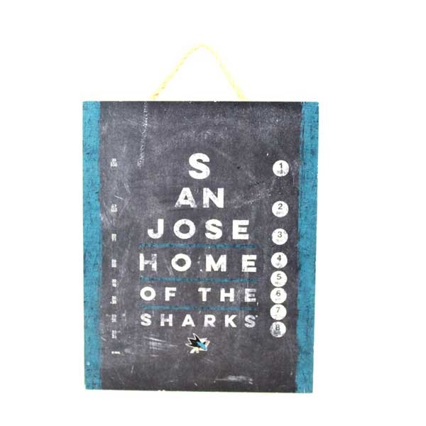 San Jose Sharks Signs - 8"x10" Sharks Home Style Wood Signs - 6 For $21.00 - San Jose Sharks
