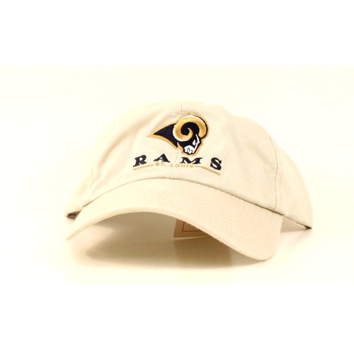 Blowout - ST. LOUIS RAMS  Caps - Khaki Logo Text Line Cap - 12 For $18.00 - Wholesale Los Angeles Rams Products - Rams Merchandise