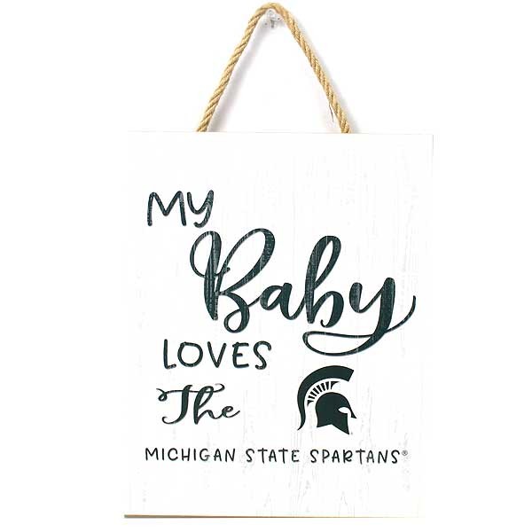 Michigan State Spartans Signs - 8"x10" Baby Love Style Wood Signs - 6 For $21.00 - Michigan State