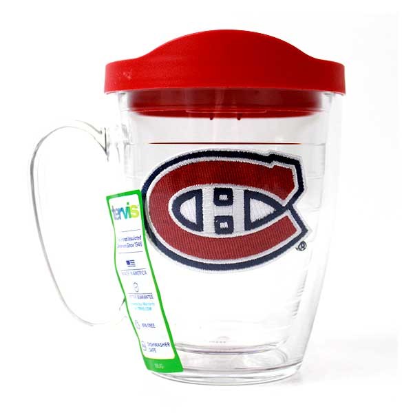 Montreal Canadiens Drinkware - 14OZ Clear Tervis Mugs - 4 For $20.00 - Montreal Canadiens