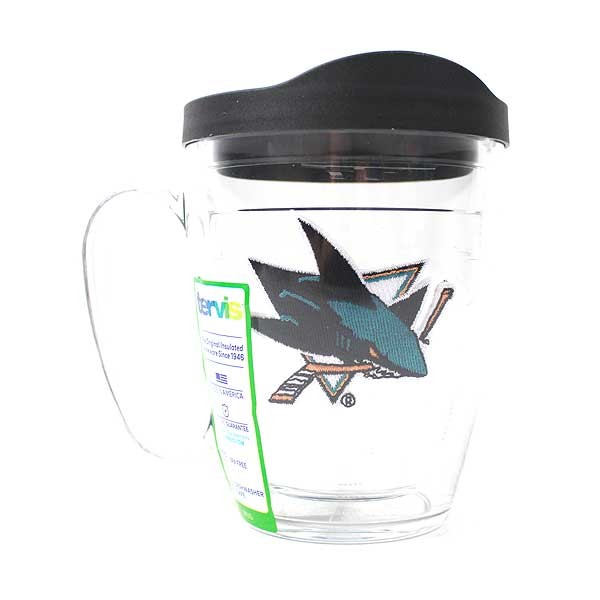 San Jose Sharks Mugs - 14OZ Clear Tervis Mug - 4 For $20.00 - San Jose Sharks