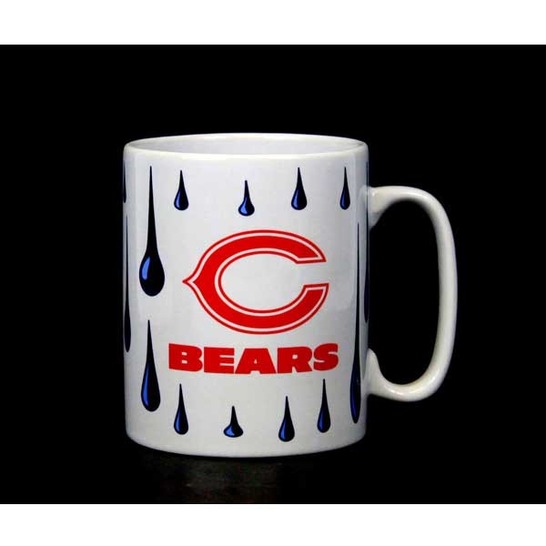 Chicago Bears Ceramic Mugs - 13OZ Paint Drip Style - 4 For $20.00 - Wholesale Chicago Bears Products - Bears Merchandise
