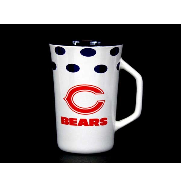 Chicago Bears Ceramic Mugs - 14OZ DOTS Style - 4 For $20.00 - Wholesale Chicago Bears Products - Bears Merchandise 2