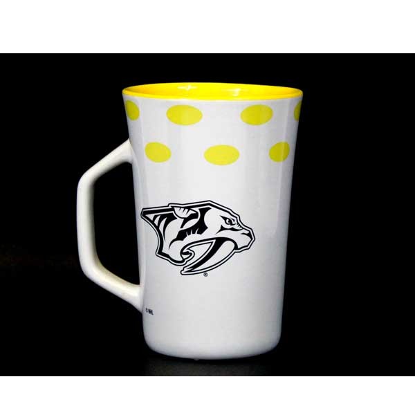 Nashville Predators Ceramic Mugs - 14OZ DOTS Style - 4 For $20.00 - Nashville Predators