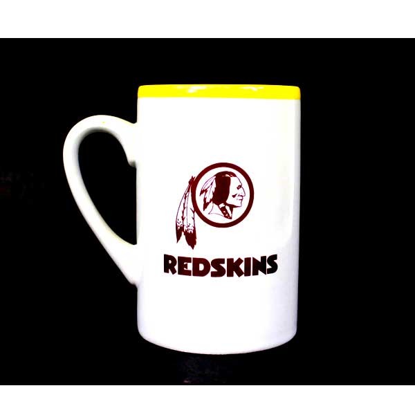 Washington Redskins Ceramic Mugs - 16OZ Color Tip Style - 4 For $20.00 - Wholesale Washington Redskins Products - Redskins Merchandise