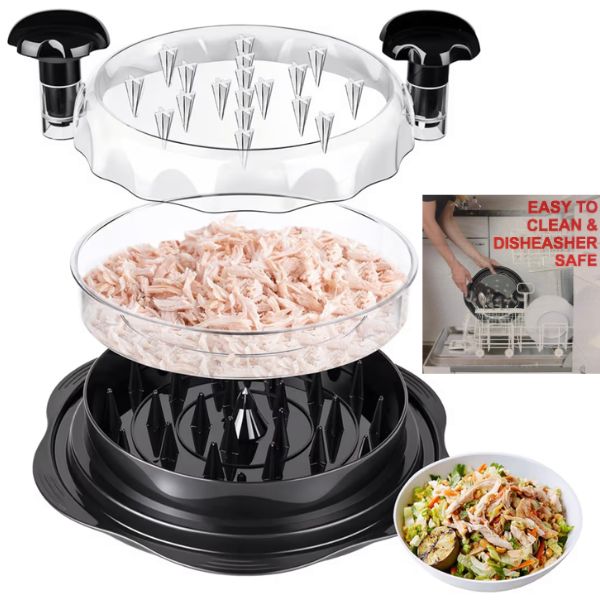 The Chicken/Meat Shredder Kit - Mis-Spell Dishwasher - 9" Multi-Use Manual Shredder - 6 Kits For $36.00