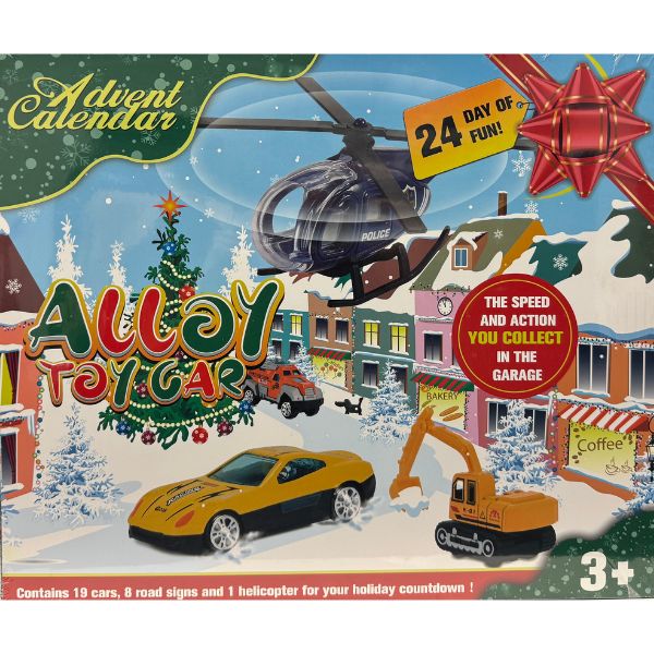 Alloy Garage - #G0688B.Speed.Action - 28PC Set - Huge 24 Day Fun Advent Toy Calendar - 4 Sets For $30.00