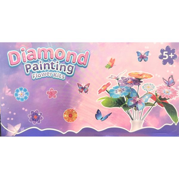 Diamond Painting Flower Kit - #JOY2024061 - The Super Colorful Art Kit - 8 Kits For $32.00