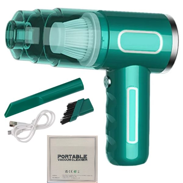 High Power Re-Chargeable Vacuum - #BOB21 - Green - CType To USB - Long Lasting Charge - 4 For $30.00