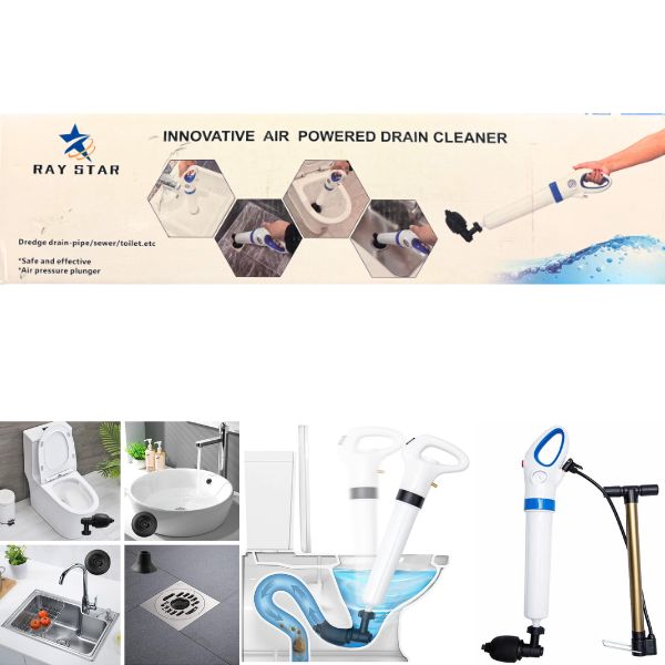 RayStar Home - #3002 - Innovative Air Powered Plunger - Toilet, Pipes, Sewer, Etc. - 4 For $30.00