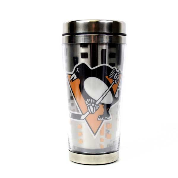 Pittsburgh Penguins - 16OZ Stainless Cubed Dots Travel Mugs - 4 For $20.00 - Pittsburgh Penguins