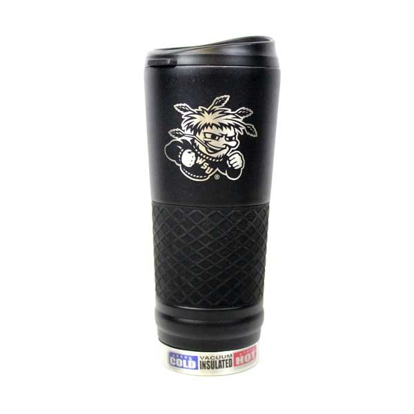 Wichita State Shockers - 24OZ Black Matte Stealth Tumblers - 2 For $20.00 - Wichita State
