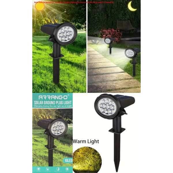 Arranco Outdoor - #32097 - 10Light LED Solar Powered Spot Plug Light - 6 For $30.00