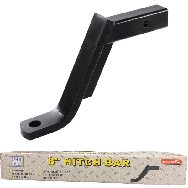 Camco Automotive - #65222 - 8" Drop Hitch Bar For 2" Receivers - Hardened Steel - 2 For $30.00