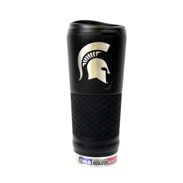 Michigan State Spartans Travel Mugs - 24OZ Black Matte Stealth - 2 For $20.00 - Michigan State