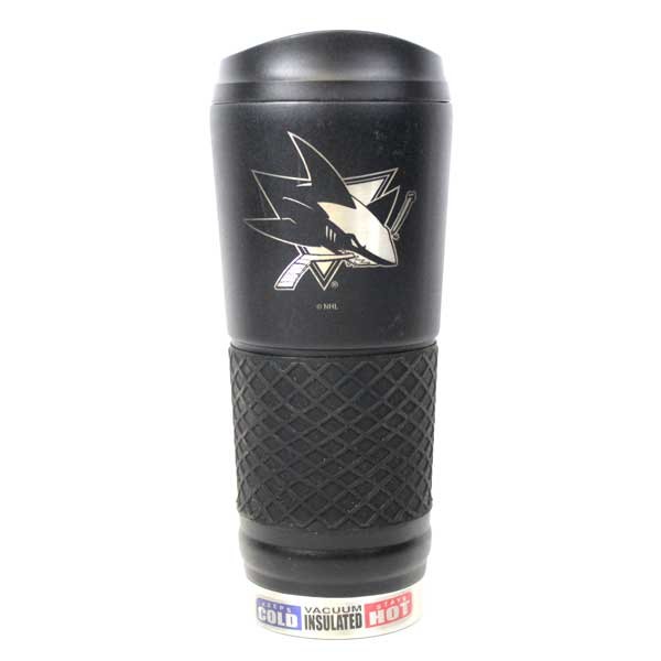 San Jose Sharks Travel Mugs - 24OZ Black Matte Stealth - 2 For $20.00 - San Jose Sharks