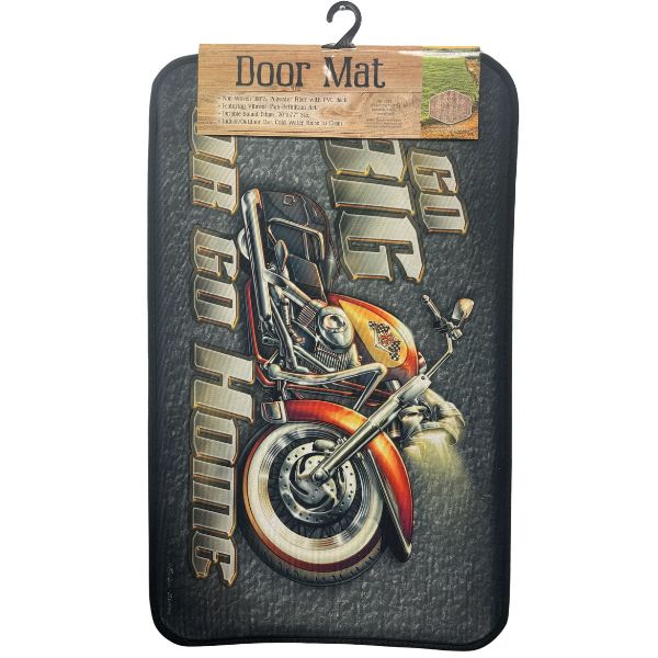 Go Big Door Mat - #41004 - 30"x17.7" - 100% Woven Polyester Fiber With PVC Backer - 10 For $35.00