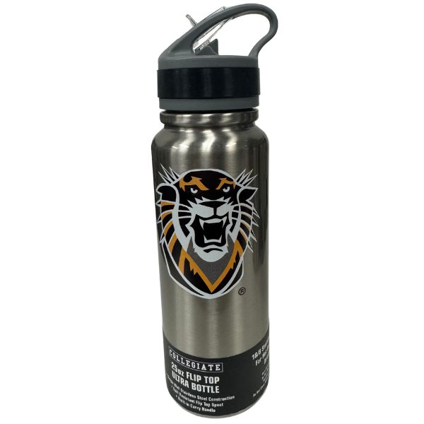 Fort Hays University - 25OZ Stainless Steel Flip Top Team Logo Water Bottle - 6 For $30.00