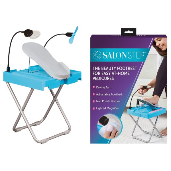Nail Station Kit - The Beauty Footrest For At Home Pedicures - Accessories Included - Batteries Not Included - 3 Kits For $36.00