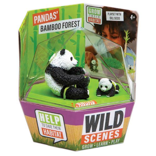 Panda's Bamboo Forest - #SC230310 - Grow The Habitat - Dill Seeds Included - Wild Scenes Toys - 10 For $35.00