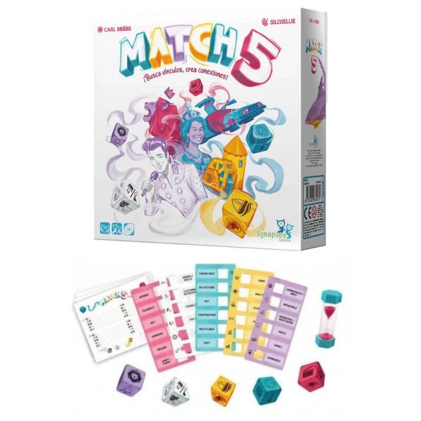 Match5 - #2020-01 - Sillyjellie Games - Create 3000+ Possible Connections - 6 For $30.00