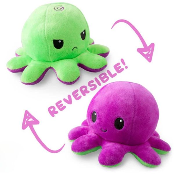 TeeTurtle - 5" Reversible Purple/Green Octopus - 10 For $35.00