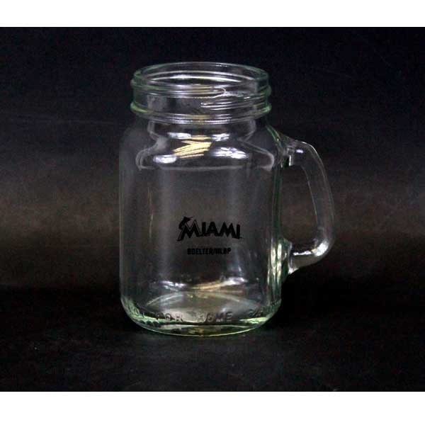 Miami Marlins Shot Glasses - 4OZ Mason Style - 12 For $24.00 - Wholesale Miami Marlins Products - Marlins Merchandise 2