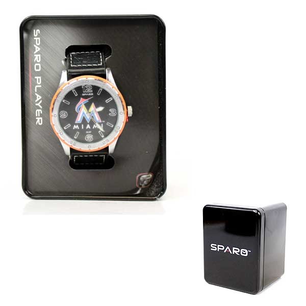 Miami Marlins Watches - Player Style - Sparo Watches - 2 For $20.00 - Wholesale Miami Marlins Products - Marlins Merchandise