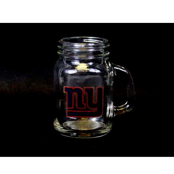 New York Giants Shot Glasses - 4OZ Mason Style - 12 For $30.00 - Wholesale New York Giants Product - Giants Merchandsie 2