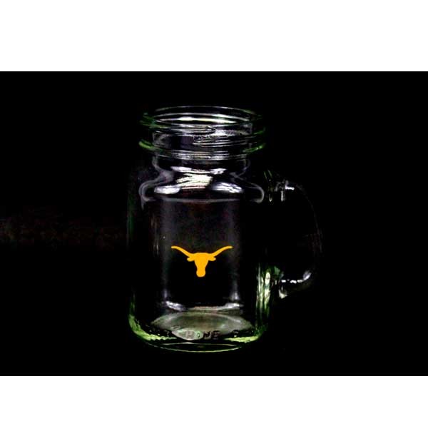 Texas Longhorns Shot Glasses - 4OZ Mason Style - 12 For $30.00 - Texas Longhorns