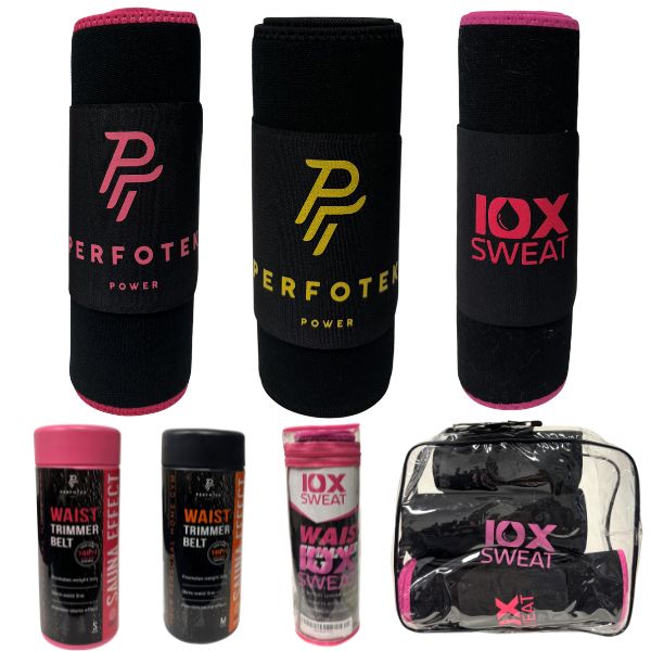 The Sauna Effect - Pot Luck Assortment Of Styles, Colors and Sizes - Premium Neoprene Heavy Velcro Enclosure - 12 For $36.00