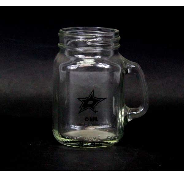 Dallas Stars Shot Glasses - 4OZ Mason Style - 12 For $24.00 - Dallas Stars