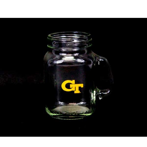 Georgia Tech Shot Glasses - 4OZ Mason Style - 12 For $24.00 - Georgia Tech