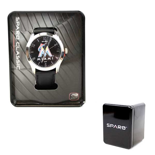 Miami Marlins Watches - Classic Style - Sparo Watches - 2 For $20.00 - Wholesale Miami Marlins Products - Marlins Merchandise