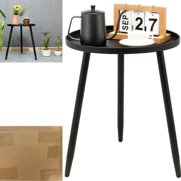 Modern Design - 12"x9" - Brown Box Packaging - Modern Accent Table - Matte Metal Construction - Colors May Vary - 4 For $30.00