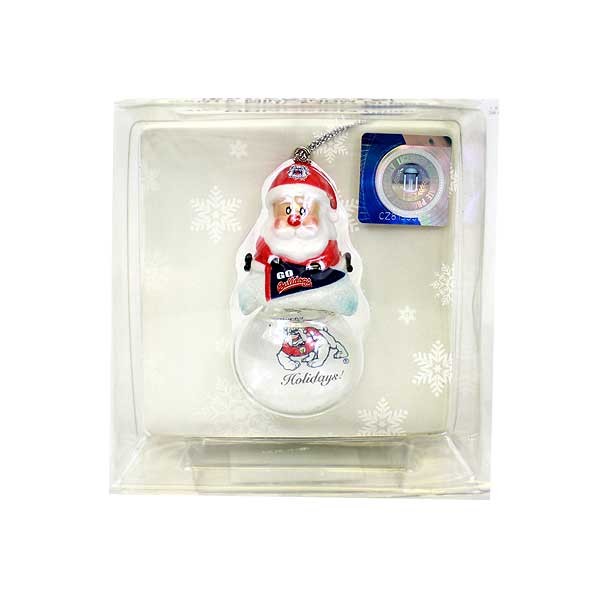 Fresno State Bulldogs Ornaments - Snowman Globe - 6 For $21.00 - Other Teams