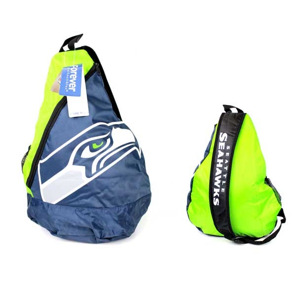 Seattle Seahawks Backpacks - Forever Style Sling Backpacks - 2 For $25.00 - Wholesale Seattle Seahawks Product - Seahawks Merchandise