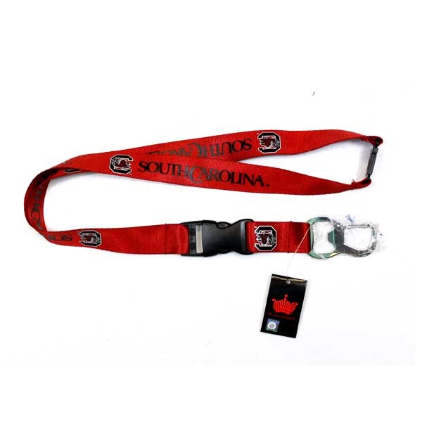 South Carolina Gamecocks Lanyards - Bottle Opener Style - 6 For $18.00 - South Carolina Gamecocks