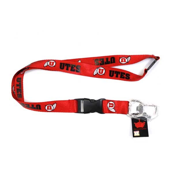 Utah Utes Lanyards - Bottle Opener Style - 6 For $18.00 - Utah Utes