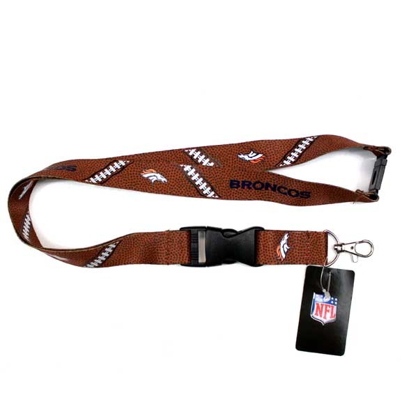 Denver Broncos Lanyards - Laces Style - 6 For $18.00 - Wholesale Denver Broncos Products - Denver Merchandise