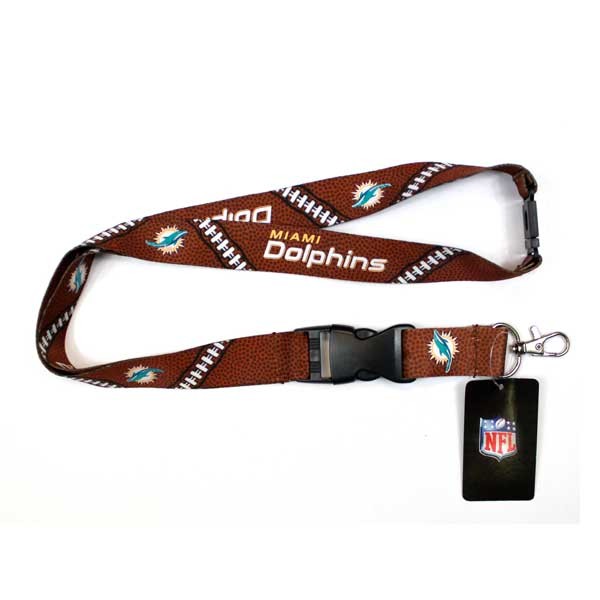 Miami Dolphins Lanyards - Laces Style - 6 For $18.00 - Wholesale Miami Dolphins Products - Dolphins Merchandise 2