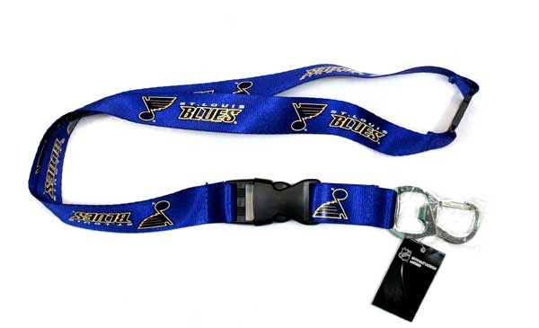 St. Louis Blues Lanyards - Bottle Opener Style - 6 For $18.00 - St Louis Blues